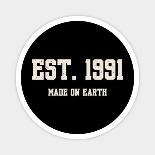 1991 Birthday Vintage Varsity Magnet
